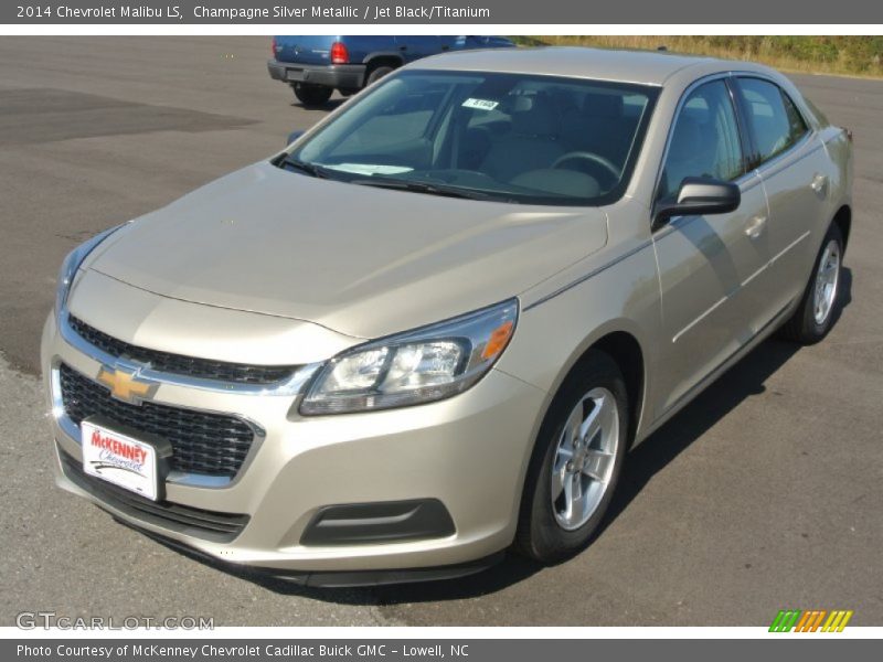 Champagne Silver Metallic / Jet Black/Titanium 2014 Chevrolet Malibu LS
