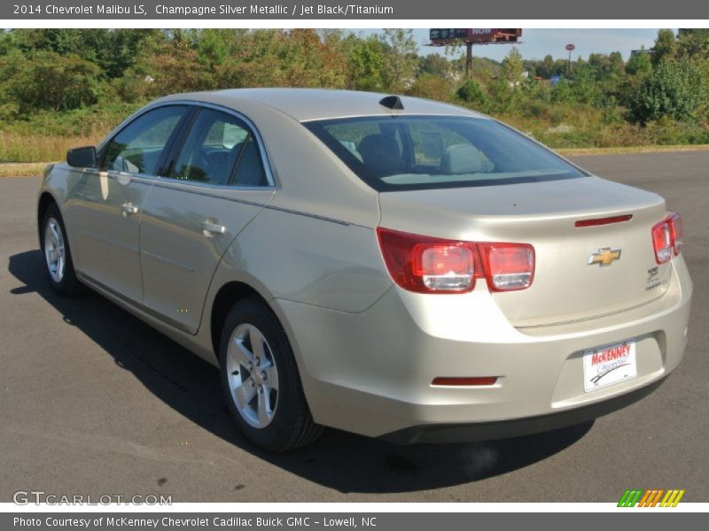 Champagne Silver Metallic / Jet Black/Titanium 2014 Chevrolet Malibu LS