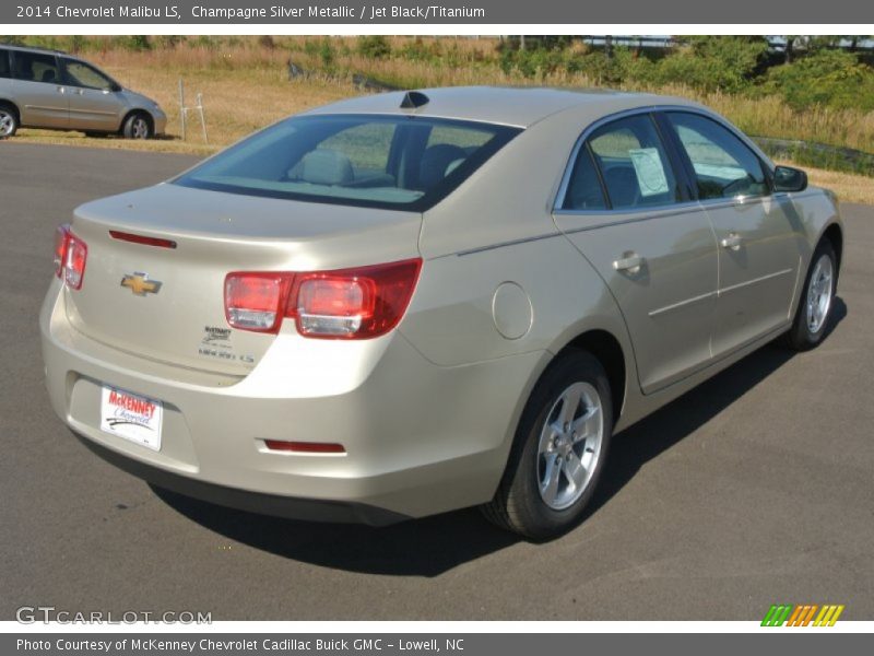 Champagne Silver Metallic / Jet Black/Titanium 2014 Chevrolet Malibu LS