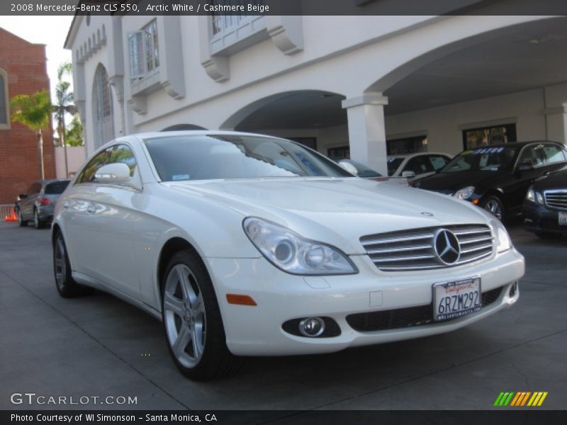 Arctic White / Cashmere Beige 2008 Mercedes-Benz CLS 550