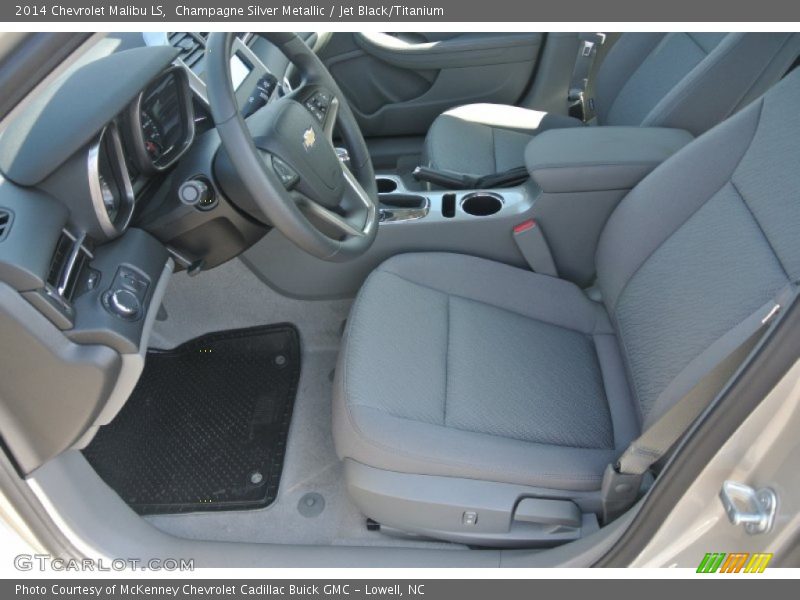 Champagne Silver Metallic / Jet Black/Titanium 2014 Chevrolet Malibu LS