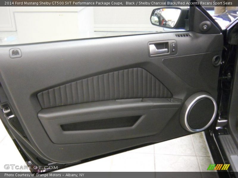 Black / Shelby Charcoal Black/Red Accents Recaro Sport Seats 2014 Ford Mustang Shelby GT500 SVT Performance Package Coupe