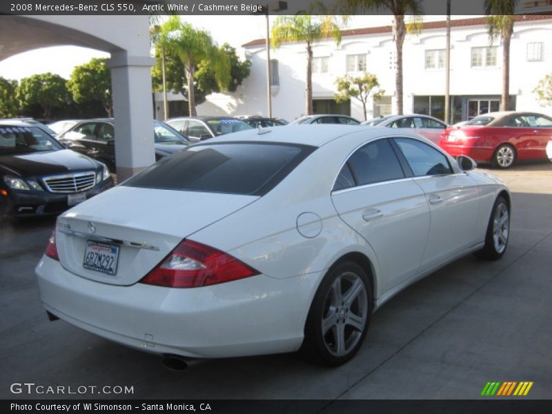 Arctic White / Cashmere Beige 2008 Mercedes-Benz CLS 550