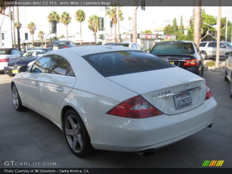 Arctic White / Cashmere Beige 2008 Mercedes-Benz CLS 550