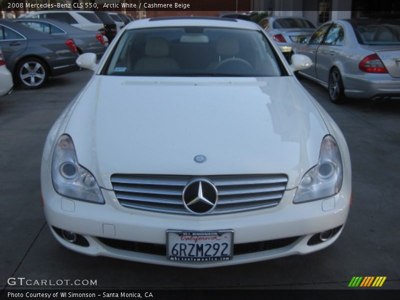 Arctic White / Cashmere Beige 2008 Mercedes-Benz CLS 550