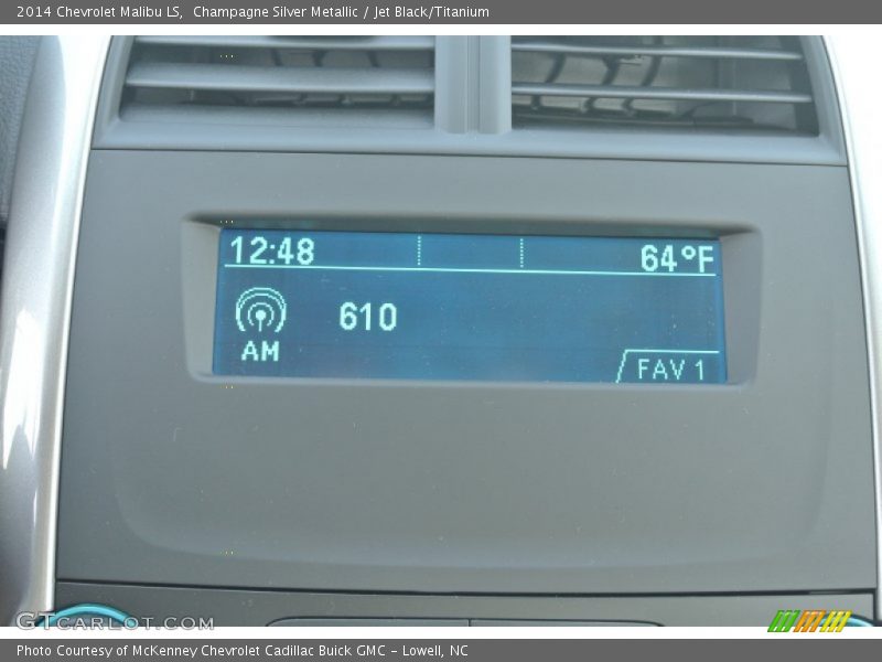 Champagne Silver Metallic / Jet Black/Titanium 2014 Chevrolet Malibu LS
