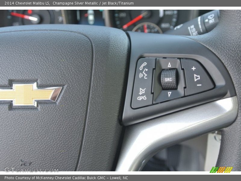 Champagne Silver Metallic / Jet Black/Titanium 2014 Chevrolet Malibu LS