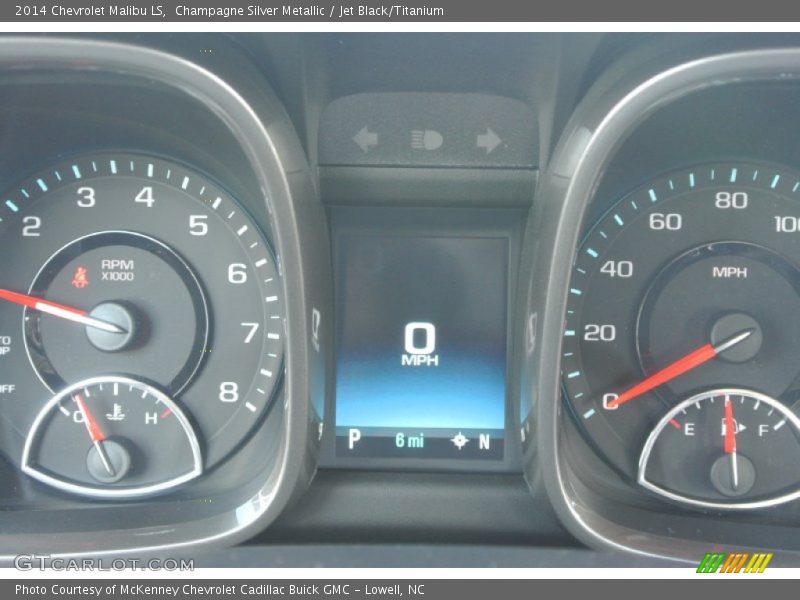 Champagne Silver Metallic / Jet Black/Titanium 2014 Chevrolet Malibu LS
