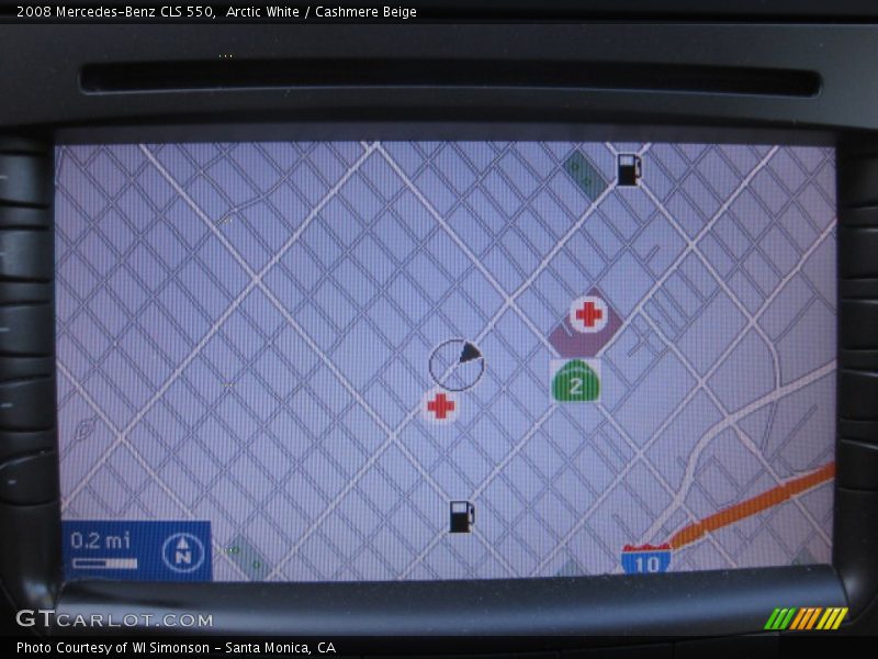 Arctic White / Cashmere Beige 2008 Mercedes-Benz CLS 550