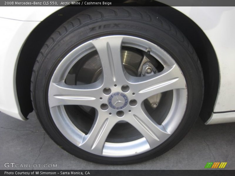 Arctic White / Cashmere Beige 2008 Mercedes-Benz CLS 550