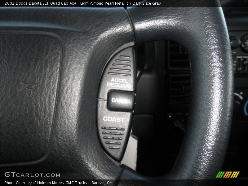 Light Almond Pearl Metallic / Dark Slate Gray 2002 Dodge Dakota SLT Quad Cab 4x4
