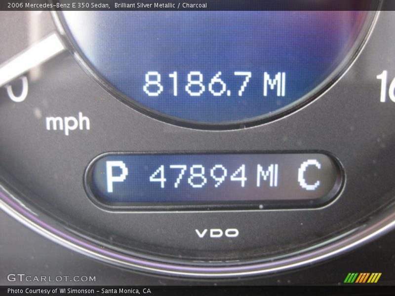 Brilliant Silver Metallic / Charcoal 2006 Mercedes-Benz E 350 Sedan