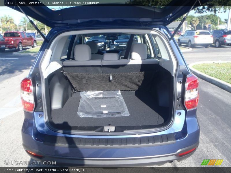 Marine Blue Pearl / Platinum 2014 Subaru Forester 2.5i