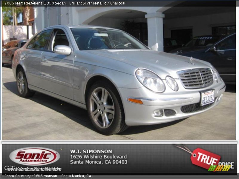 Brilliant Silver Metallic / Charcoal 2006 Mercedes-Benz E 350 Sedan