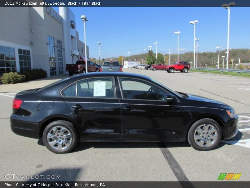 Black / Titan Black 2012 Volkswagen Jetta SE Sedan