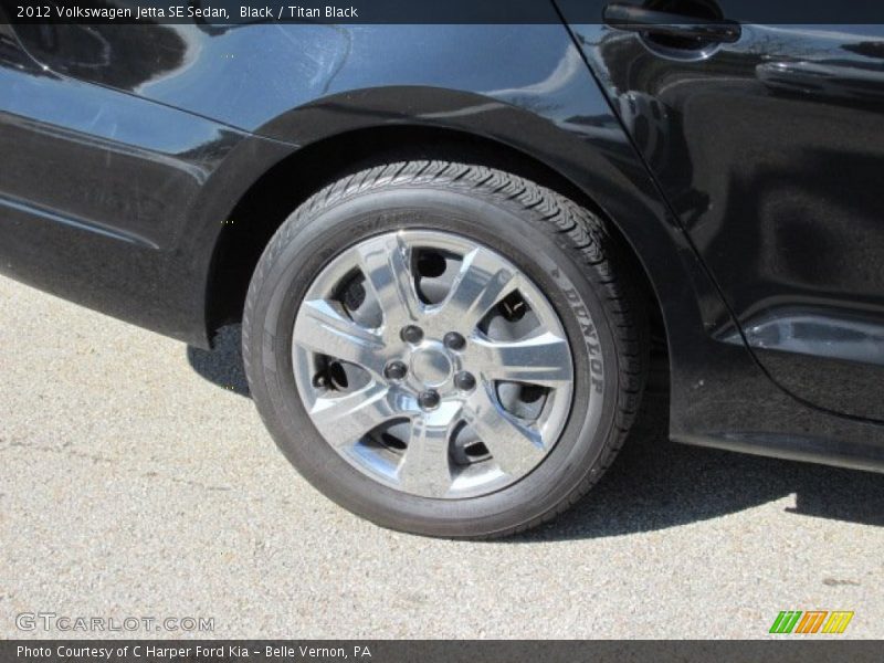 Black / Titan Black 2012 Volkswagen Jetta SE Sedan