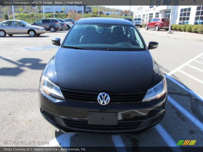 Black / Titan Black 2012 Volkswagen Jetta SE Sedan