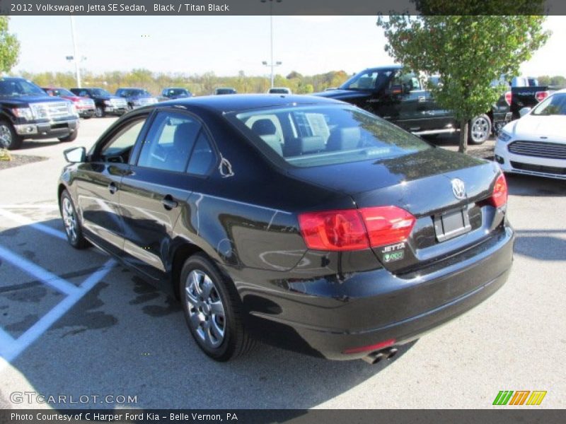 Black / Titan Black 2012 Volkswagen Jetta SE Sedan