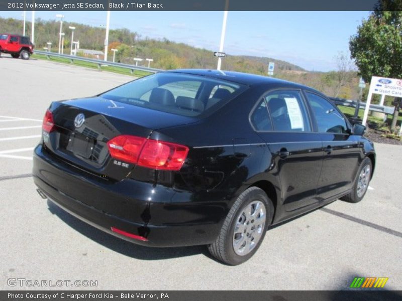 Black / Titan Black 2012 Volkswagen Jetta SE Sedan