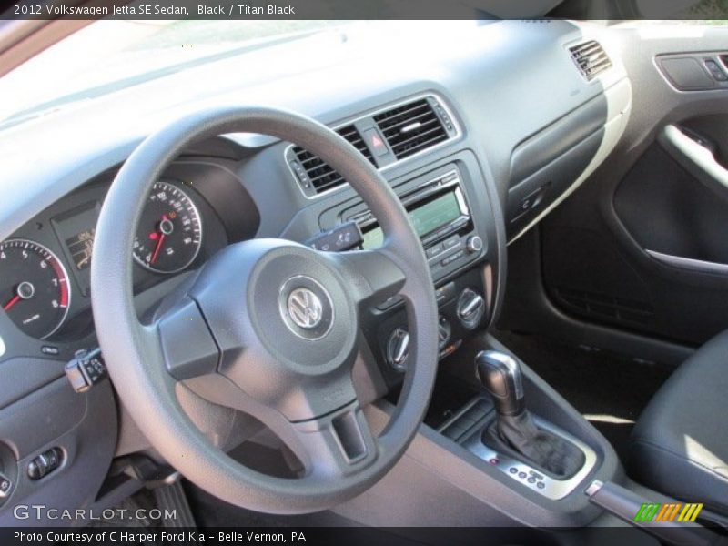 Black / Titan Black 2012 Volkswagen Jetta SE Sedan