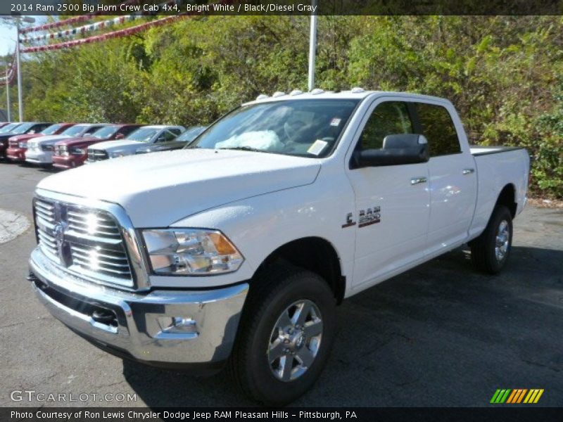Bright White / Black/Diesel Gray 2014 Ram 2500 Big Horn Crew Cab 4x4