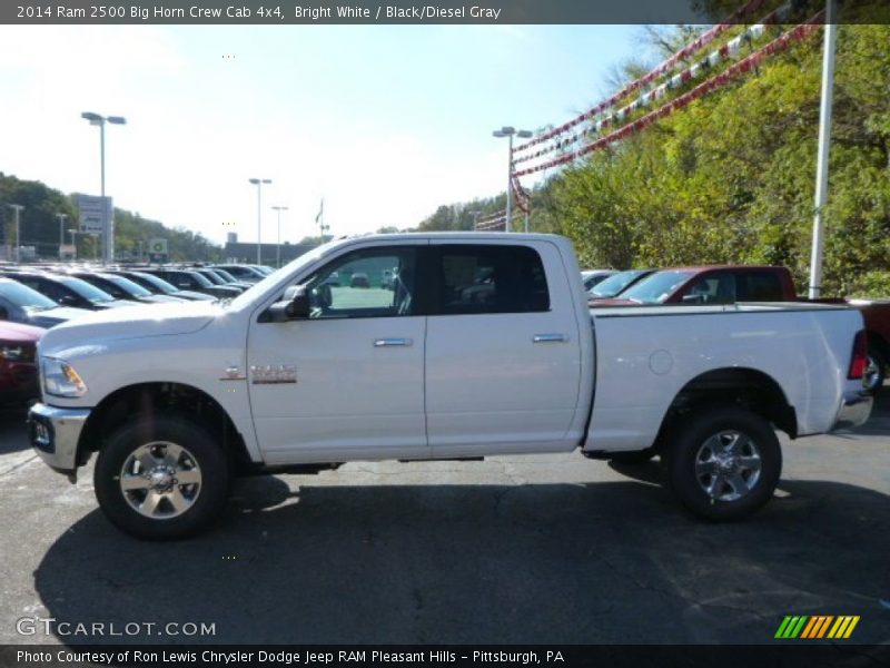 Bright White / Black/Diesel Gray 2014 Ram 2500 Big Horn Crew Cab 4x4