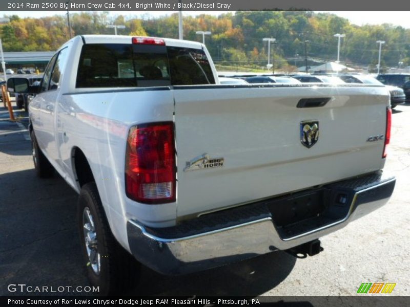 Bright White / Black/Diesel Gray 2014 Ram 2500 Big Horn Crew Cab 4x4