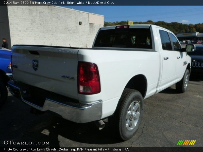 Bright White / Black/Diesel Gray 2014 Ram 2500 Big Horn Crew Cab 4x4