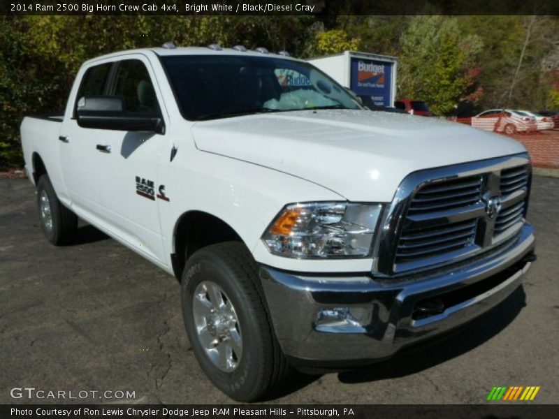 Bright White / Black/Diesel Gray 2014 Ram 2500 Big Horn Crew Cab 4x4