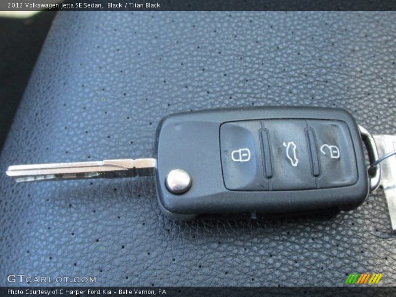 Black / Titan Black 2012 Volkswagen Jetta SE Sedan