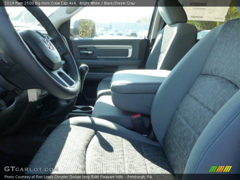 Bright White / Black/Diesel Gray 2014 Ram 2500 Big Horn Crew Cab 4x4