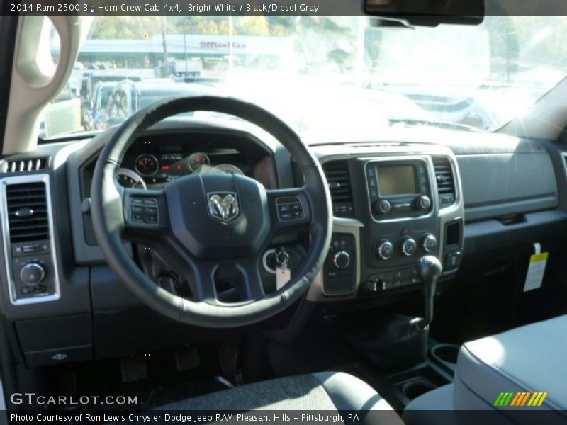 Bright White / Black/Diesel Gray 2014 Ram 2500 Big Horn Crew Cab 4x4