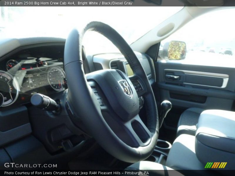 Bright White / Black/Diesel Gray 2014 Ram 2500 Big Horn Crew Cab 4x4