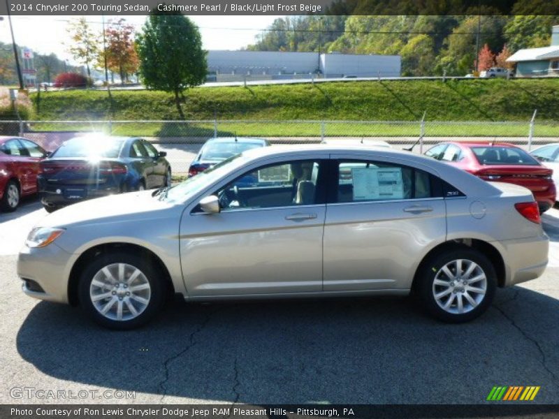 Cashmere Pearl / Black/Light Frost Beige 2014 Chrysler 200 Touring Sedan