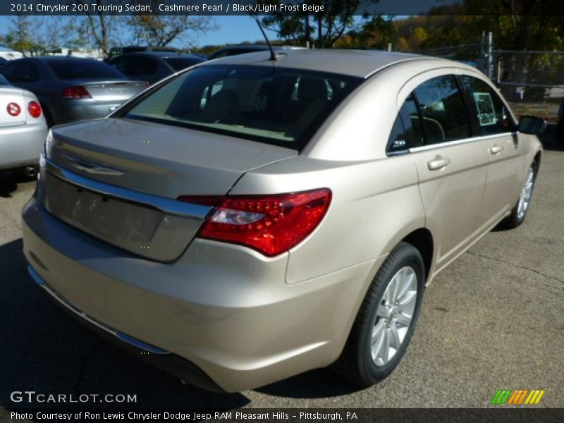 Cashmere Pearl / Black/Light Frost Beige 2014 Chrysler 200 Touring Sedan