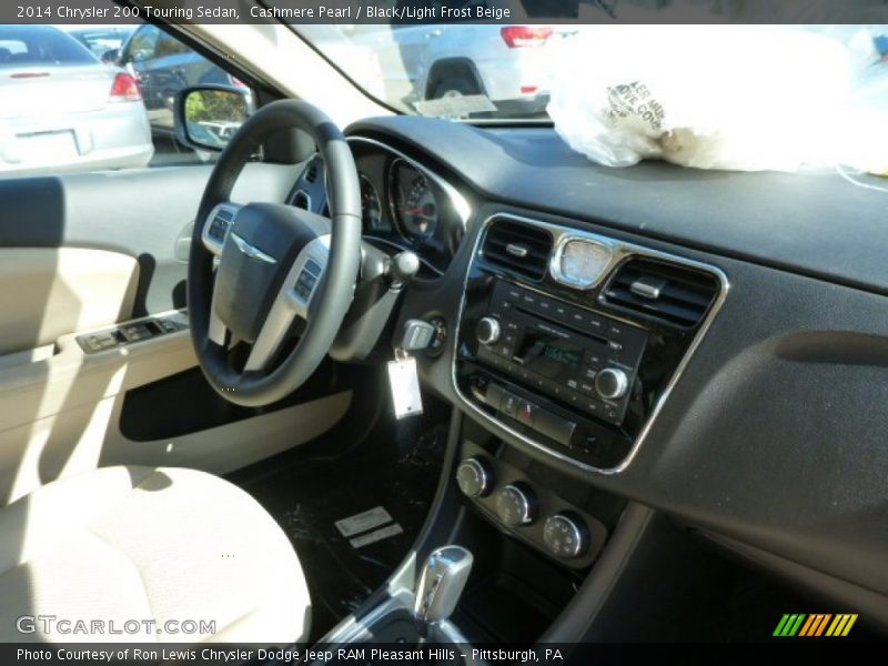 Cashmere Pearl / Black/Light Frost Beige 2014 Chrysler 200 Touring Sedan