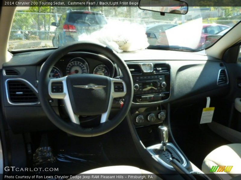 Cashmere Pearl / Black/Light Frost Beige 2014 Chrysler 200 Touring Sedan