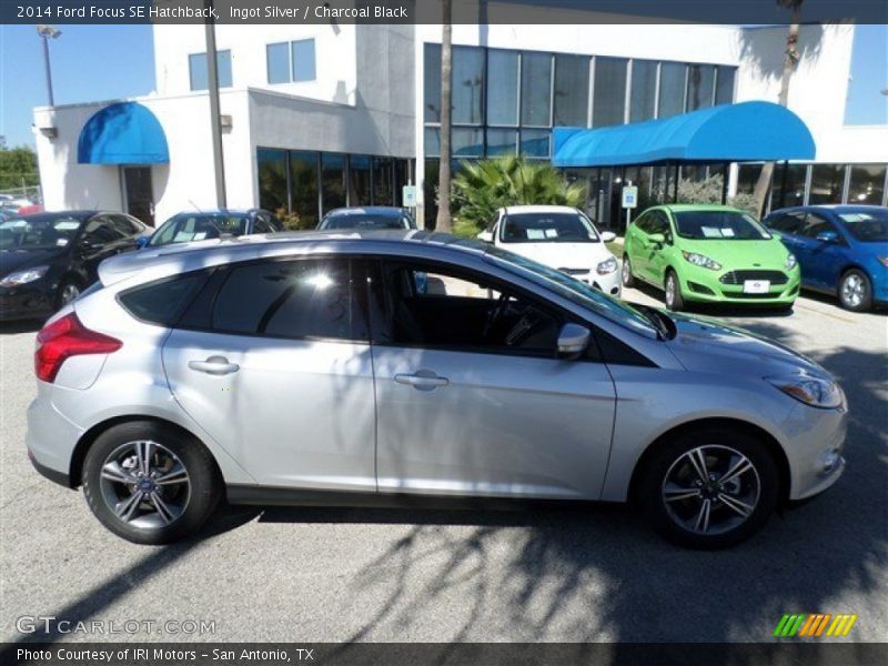 Ingot Silver / Charcoal Black 2014 Ford Focus SE Hatchback