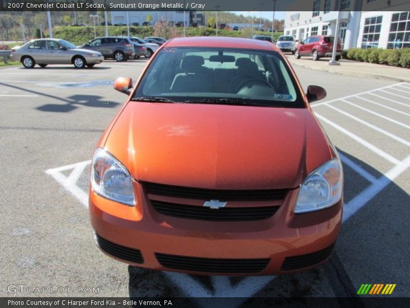 Sunburst Orange Metallic / Gray 2007 Chevrolet Cobalt LT Sedan