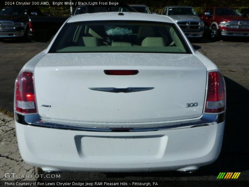 Bright White / Black/Light Frost Beige 2014 Chrysler 300 AWD