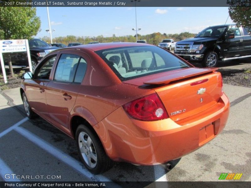 Sunburst Orange Metallic / Gray 2007 Chevrolet Cobalt LT Sedan