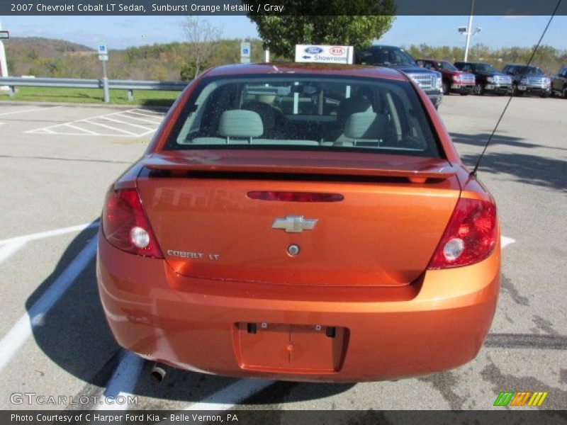 Sunburst Orange Metallic / Gray 2007 Chevrolet Cobalt LT Sedan