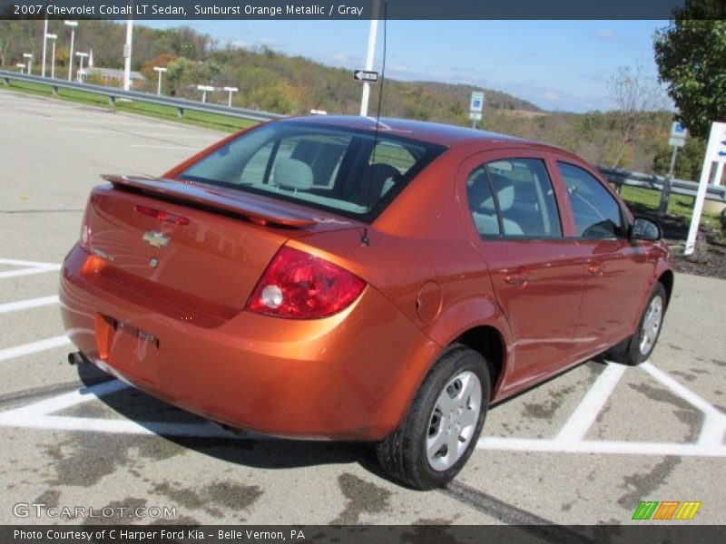 Sunburst Orange Metallic / Gray 2007 Chevrolet Cobalt LT Sedan