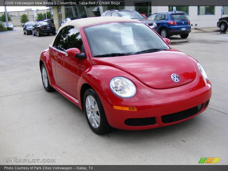 Salsa Red / Cream Beige 2008 Volkswagen New Beetle S Convertible
