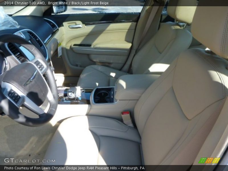 Bright White / Black/Light Frost Beige 2014 Chrysler 300 AWD