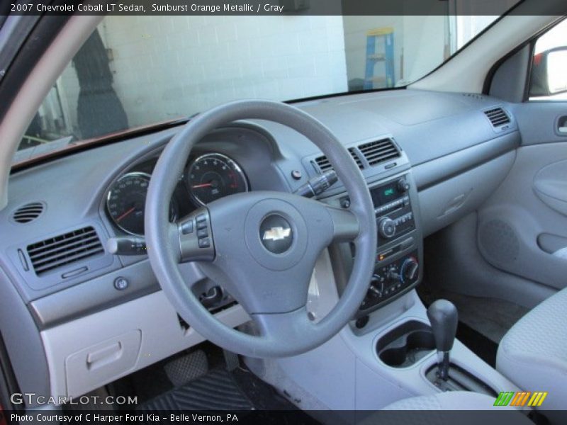 Sunburst Orange Metallic / Gray 2007 Chevrolet Cobalt LT Sedan