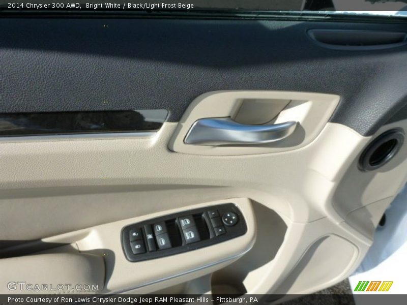 Bright White / Black/Light Frost Beige 2014 Chrysler 300 AWD