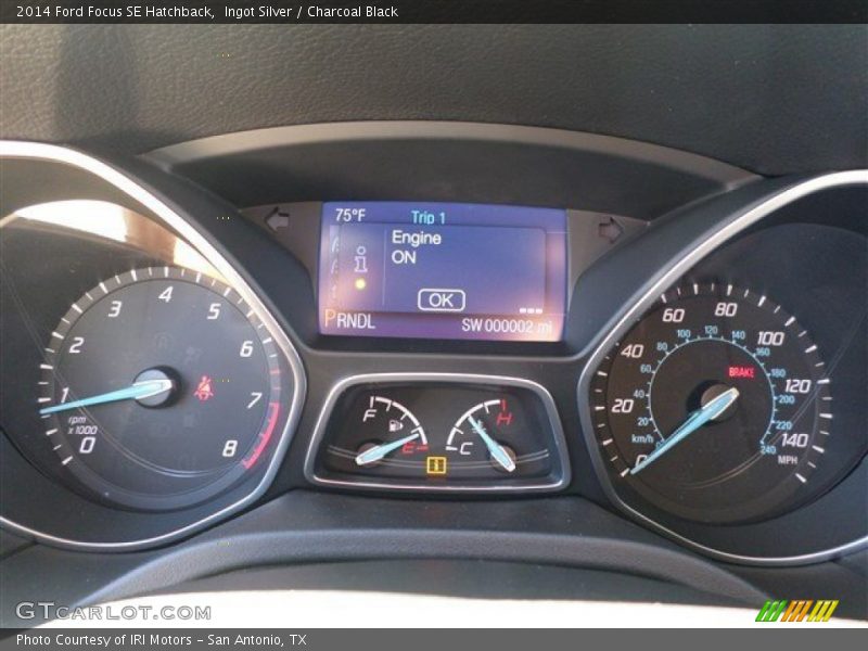 Ingot Silver / Charcoal Black 2014 Ford Focus SE Hatchback