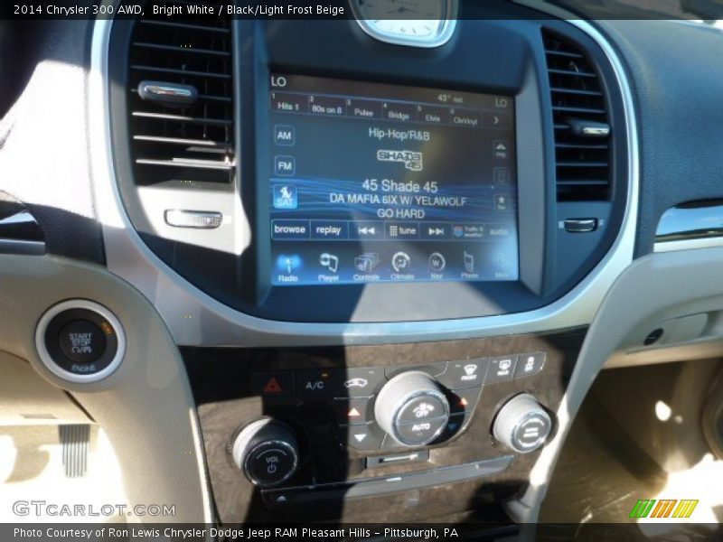 Bright White / Black/Light Frost Beige 2014 Chrysler 300 AWD