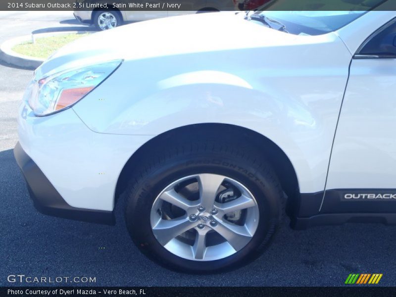 Satin White Pearl / Ivory 2014 Subaru Outback 2.5i Limited